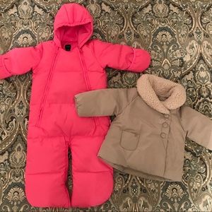 BabyGap Snowsuit & Zara Winter Jacket